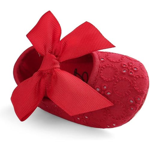 Baby Girls Princess Bowknot Soft Sole Cloth Crib Shoes Sneaker