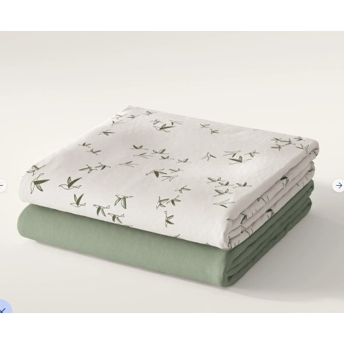 Flutter Organic Crib Sheet Set
