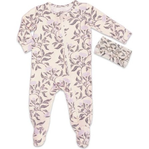 Jersey Long Sleeve Footie & Head Wrap Set, 0-3M