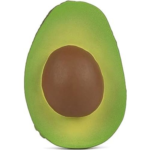 Oli & Carol Natural Rubber Teether - Fruit Shaped Teething Toy for Babies 0-12 Months | Baby Teething Relief | Teethers for Infants 0-6 & 6-12 Months | Natural Hevea Rubber (Arnold The Avocado)