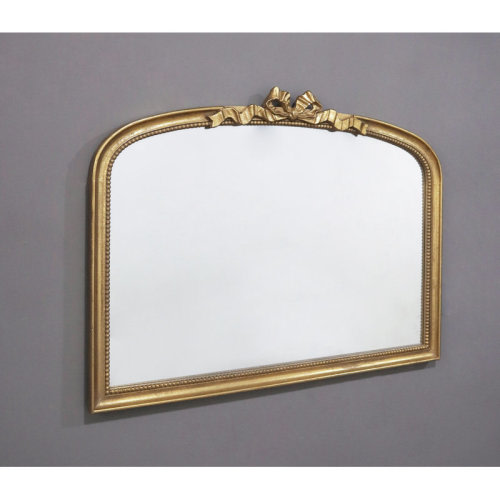 House of Hampton® Wall Mounted Mirror with Gold Frame | Wayfair