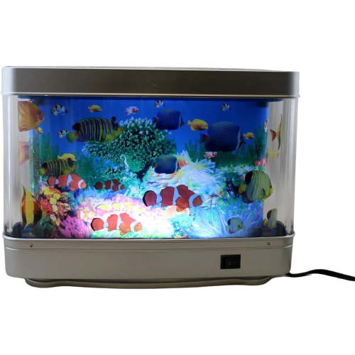 "Dependable Industries Realistic Aquarium Lamp, Moving Tropical Fish Light, 11.75""x2.75""x9"