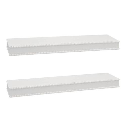 Belle Maison 24-in. Beaded Floating Shelves 2-piece Set