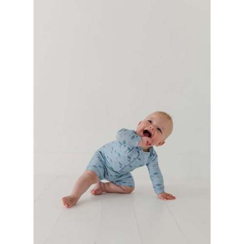 Baby One-Piece Rash Guard Swimsuit Spring Blue Stripe - Babysprouts | Maisonette