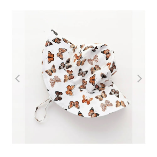Butterflies Sunhat UPF 50+ with Adjustable Breakaway Strap - Huggalugs