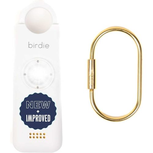 She’s Birdie 3.0 New Version – The Original Personal Safety Alarm for Women by Women–Loud Siren, Flash Light and Rechargeable Battery in a Variety of Colors (Coconut)