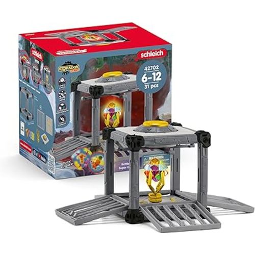 Schleich Eldrador Creatures - BattleCave Super Crystals Puzzle Set Toy - Cool Expandable Fortress for Boys and Girls - Interactive, Mythical Fantasy Playset for Kids Ages 7+