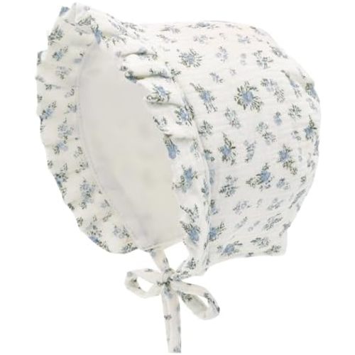 Baby Girls Bonnet Ultra Soft Double Layer Bonnet Cap Adjustable Hats 3-24 Months