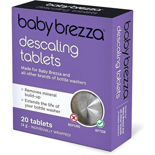 Baby Brezza Descaling Tablets - Compatible with Bottle Washer Pro and All Brands of Baby Bottle Washer Appliances