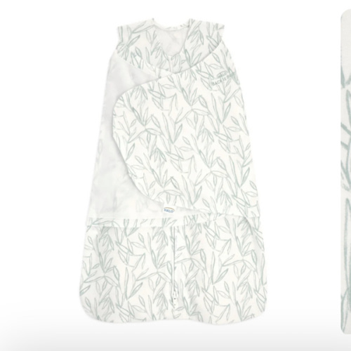100% Cotton Baby Swaddle Green Leaves | Newborn | HALO US