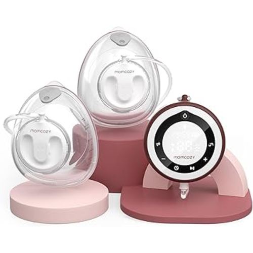 Momcozy V1pro Hospital-Grade Wearable Breast Pump, 7.8oz Large Capacity, 9 Sessions per Charge, 3 Modes & 15 Suction Levels, Hands-Free for Home, Work & Travel, Ideal Gift for Baby Shower (2-Pack)
