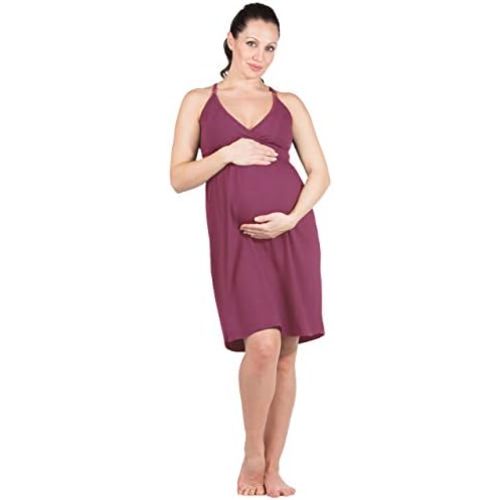 Fishers Finery Women's EcoFabric Wireless Sleeveless Maternity Nursing Nightgown