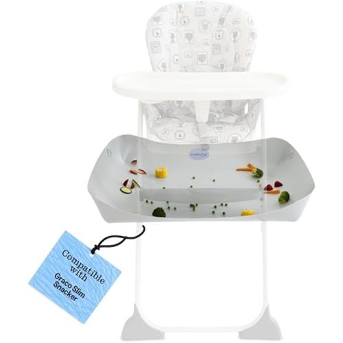 CATCHY - Food Catcher - Compatible with Graco Slim Snacker High Chair + 11 Other High Chairs - Highchair Sold Separately - Baby & Toddler Food & Mess Catcher - Under High Chair Accessory
