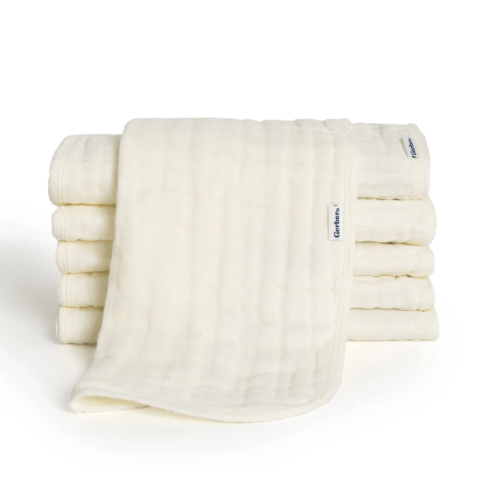 6-Pack Baby Neutral Vanilla Muslin Burp Cloths – Gerber Childrenswear