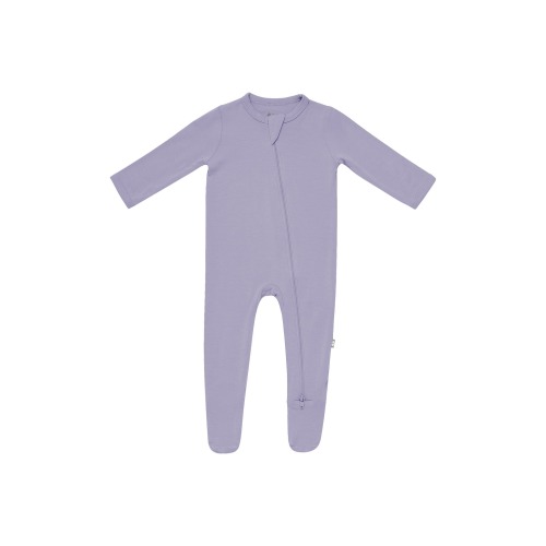 Baby Zip-Up Footie, Newborn, Taro - Newborn