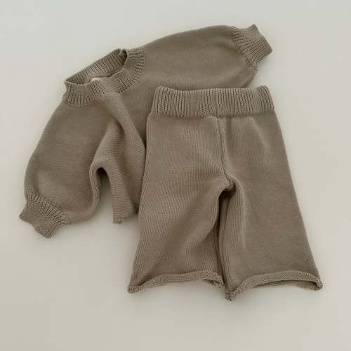 Presley Knit Set in Khaki