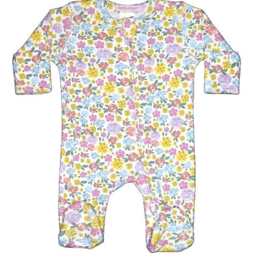 Baby Two-Way Zipper Footie, Garden Party - Baby Steps | Maisonette