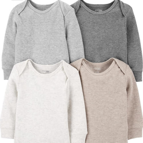 Simple Joys by Carter's Unisex-Baby 4-Pack Long-Sleeve Thermal BodysuitBodysuit