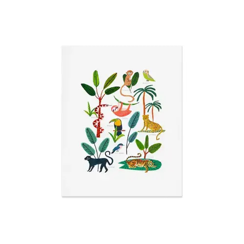 Jungle Creatures Art Print – Society6