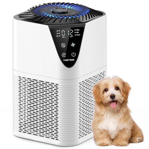 Air Purifiers for Home Large Room up to 1750 Sq Ft, H13 True HEPA Filter Air Purifiers for Bedroom Smoke/Pet Dander/Pollen, 25dB Quiet with Fragrance Diffuser for Home,Bedroom,Office (White)