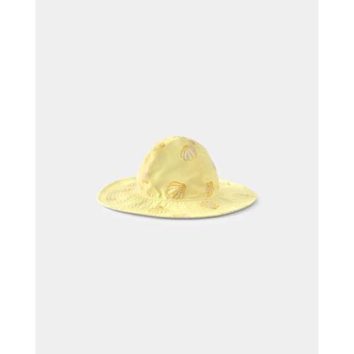 Baby Girl Seashell Reversible Swim Hat - Yellow | Carter's