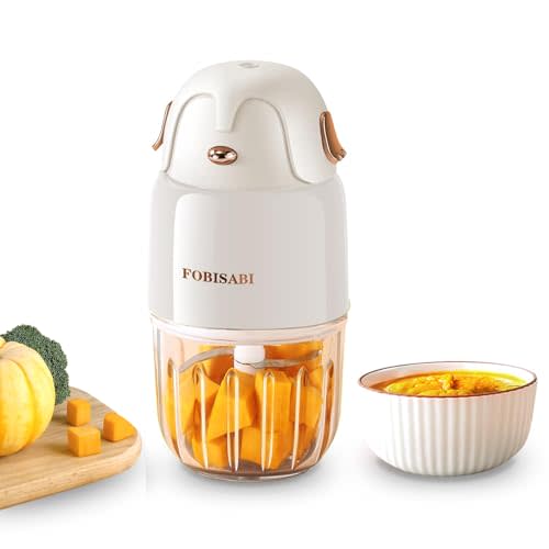 Baby Food Maker - Processor & Blender for Fresh Meals, Fruits, Veggies, Meat & Puree (White)