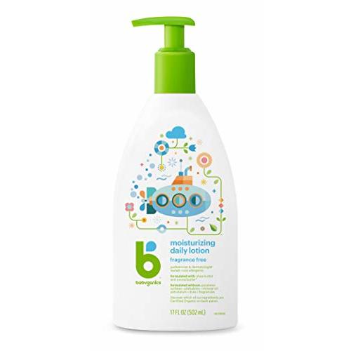 Babyganics Daily Lotion, Fragrance Free, 17oz, Non-Allergenic, Packaging May Vary