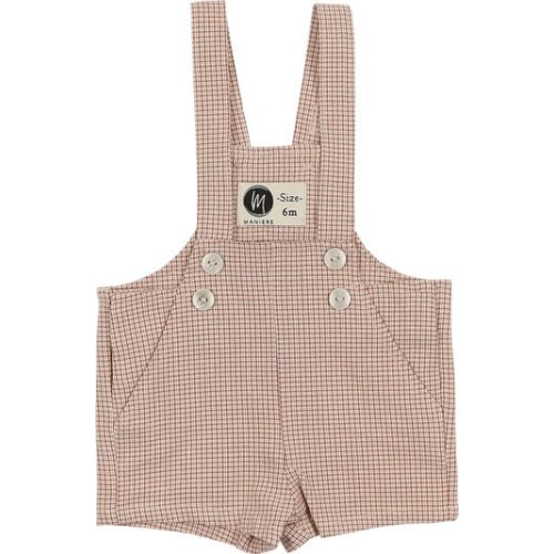 Kids' Check Shortalls