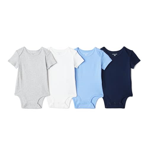 Amazon Essentials Unisex Babies' Short-Sleeve Bodysuits