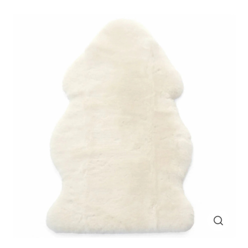 Sheepskin Rug for Babies, 100% Natural, Shorn Lambskin Wool, 2 x 3 Feet, Ivory