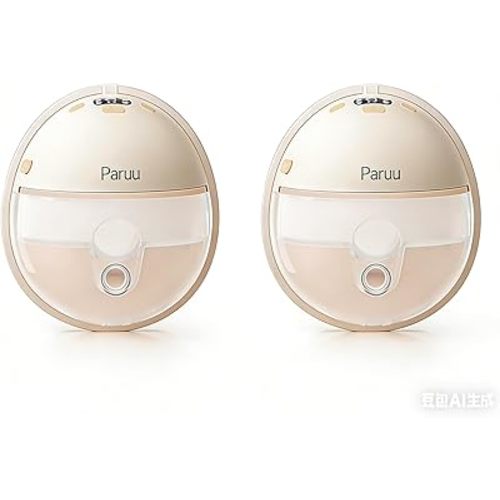 Paruu P16 Wearable Electric Breast Pump Hands-Free Portable, 4 Modes 12 Levels, Low Noise, Skin Tone