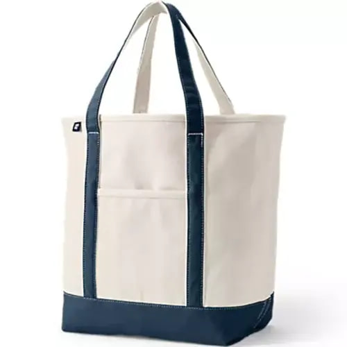 Medium 5 Pocket Open Top Canvas Tote Bag | Lands' End