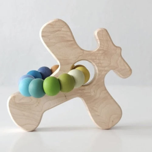 Airplane Wood Grasping Toy - Bannor Toys