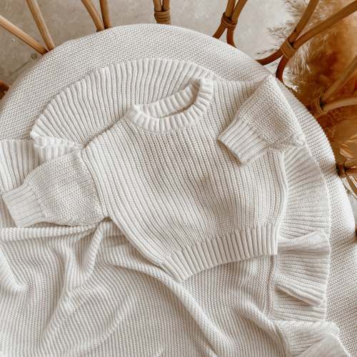 Mini Knit Sweater - Milk