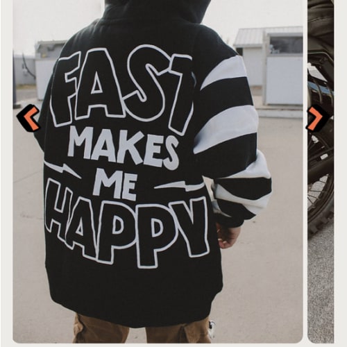 Fast Makes Me Happy Kids Hoodie - Little Trouble