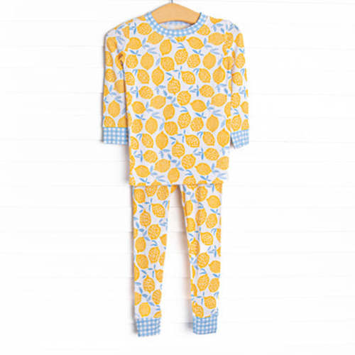 Lakeside Lemonade Bamboo Pajama Set, Yellow – Stitchy Fish