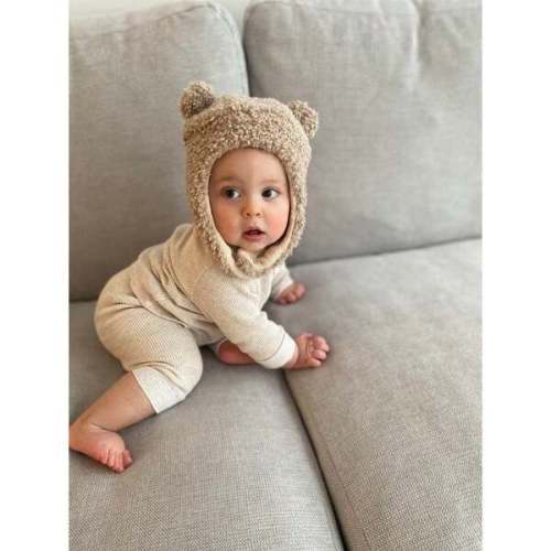Teddy The Cub Hat, Oatmeal - 7AM Enfant | Maisonette