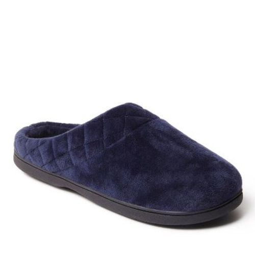 Dearfoams Women's Darcy Velour Clog Slippers - Peacoat Size L