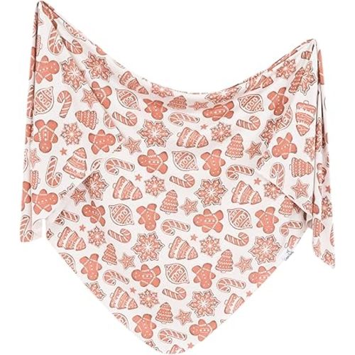 Copper Pearl Large Premium Knit Baby Swaddle Receiving Blanket Gingerbread