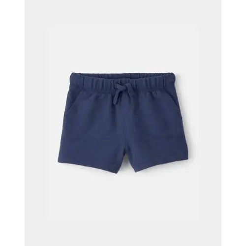 Baby Boy French Terry Shorts - Blue | Carter's
