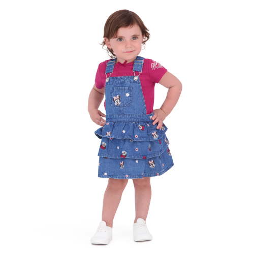 Minnie Mouse Baby Girl 2 Piece Jumper Set, Sizes 0-24 Months