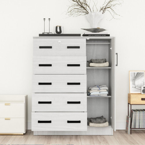Inbox Zero Odesser 56" Tall Dresser, Wardrobe Combo & Reviews | Wayfair
