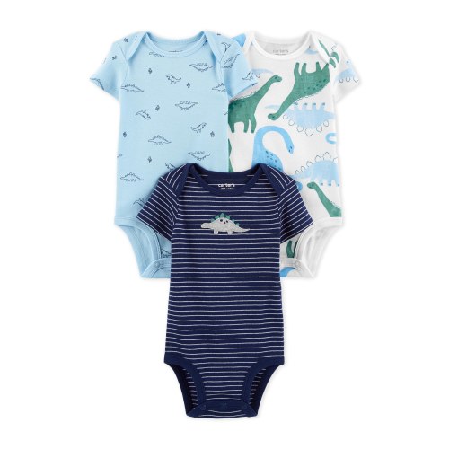 Carter's Child of Mine Baby Boys Bodysuit, 3-Pack, Sizes Preemie-9M