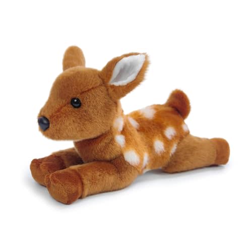 Deer Stuffed Animal for Kids,8 inch Realistic Animal Plush Toy Lying Down Posture Animals,Plush for Boys Girls Adult Birthday Hug Teaching(S-Deer)