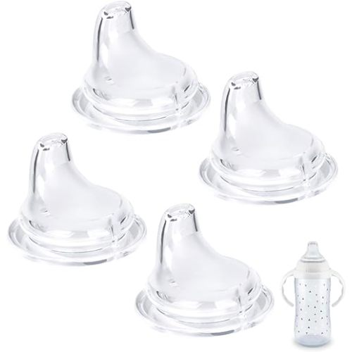 Silicone Spout Compatible with NUK Learner Cup & Active Cup (4 Pack)