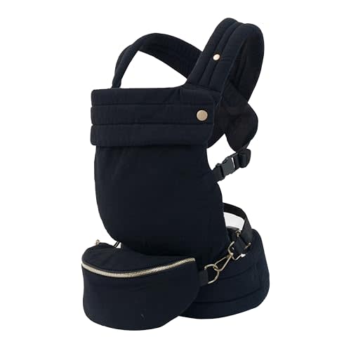 Ergonomic Baby Carrier for Newborns to Toddlers (7-35 lbs) with Adjustable Straps and Belt Bag – Comfortable, Versatile, and Stylish Babywearing Solution