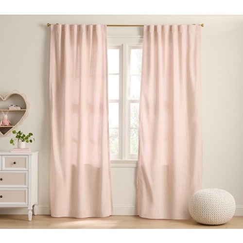 Evelyn Linen Light-Filtering Curtain