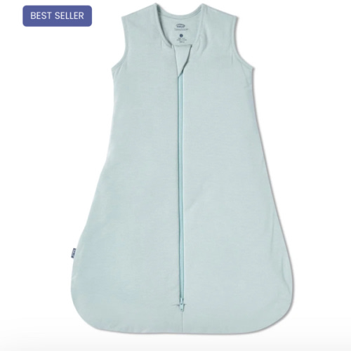 HALO - 1.5 TOG supersoft bamboo wearable blanket, double zipper sleeping bag with weighted feel - green