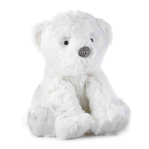 Levtex Baby Bailey White Bear Plush with Herringbone Accents
