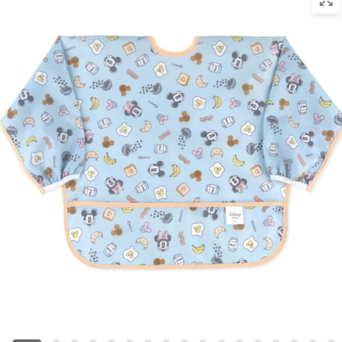 Sleeved Bib: Mickey + Minnie Sunny Side Up – Bumkins